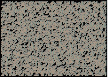 Edward Zajec 'in 1971' deki Il Cubo 'sunun uygulanması. Esasen 8 taştan oluşan bir Truchet fayans seti ve yerleştirme sanatı illüstrasyonu için kurallar