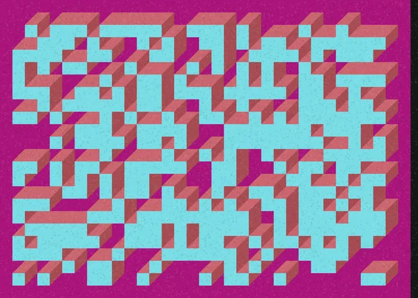 Umsetzung Von Edward Zajecs Cubo Aus Dem Jahr 1971 Wesentlichen — Stockvektor