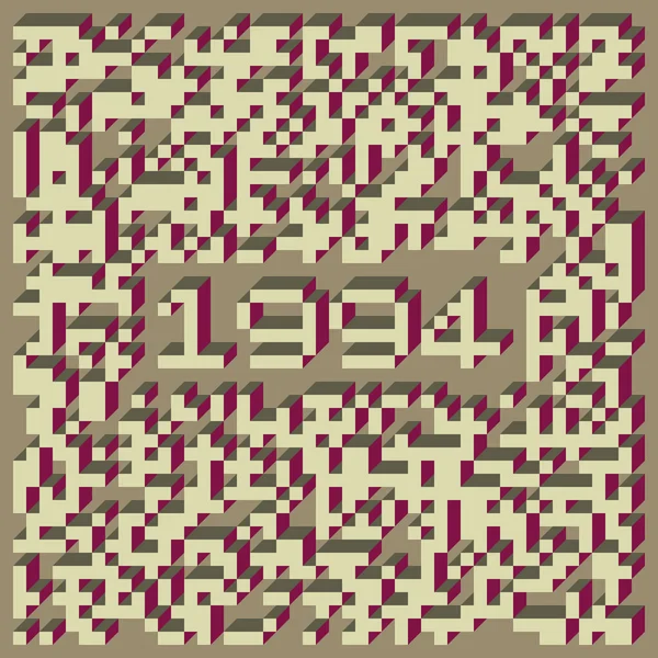 1958 'de Edward Zajec II Cubo' nun 1971 'de uygulanması. Esasen 8 taştan oluşan bir Truchet fayans seti ve yerleştirme sanatı illüstrasyonu için kurallar.