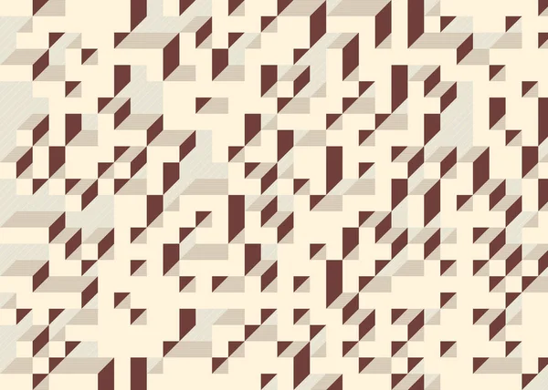 Edward Zajec 'in 1971' deki Il Cubo 'sunun uygulanması. Esasen 8 taştan oluşan bir Truchet fayans seti ve yerleştirme sanatı illüstrasyonu için kurallar