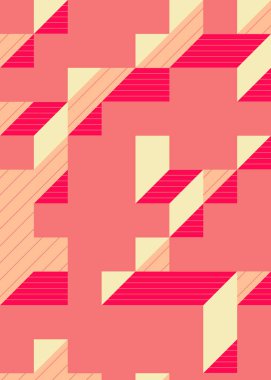 1958 'de Edward Zajec II Cubo' nun 1971 'de uygulanması. Esasen 8 taştan oluşan bir Truchet fayans seti ve yerleştirme sanatı illüstrasyonu için kurallar.