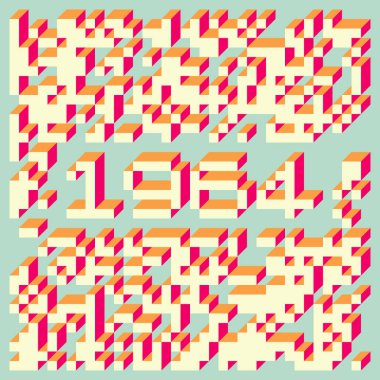 1958 'de Edward Zajec II Cubo' nun 1971 'de uygulanması. Esasen 8 taştan oluşan bir Truchet fayans seti ve yerleştirme sanatı illüstrasyonu için kurallar.