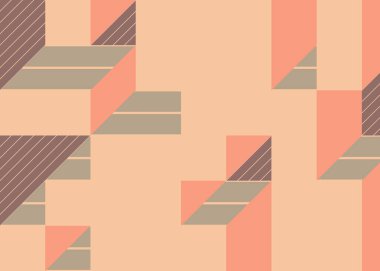 Edward Zajec 'in 1971' deki Il Cubo 'sunun uygulanması. Esasen 8 taştan oluşan bir Truchet fayans seti ve yerleştirme sanatı illüstrasyonu için kurallar