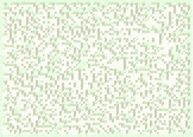 Edward Zajec 'in 1971' deki Il Cubo 'sunun uygulanması. Esasen 8 taştan oluşan bir Truchet fayans seti ve yerleştirme sanatı illüstrasyonu için kurallar