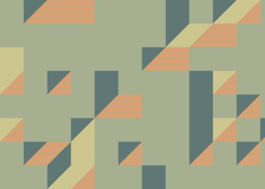 Edward Zajec 'in 1971' deki Il Cubo 'sunun uygulanması. Esasen 8 taştan oluşan bir Truchet fayans seti ve yerleştirme sanatı illüstrasyonu için kurallar