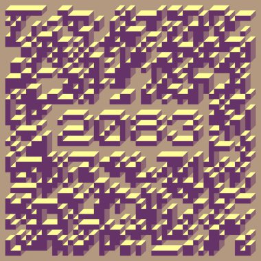 1958 'de Edward Zajec II Cubo' nun 1971 'de uygulanması. Esasen 8 taştan oluşan bir Truchet fayans seti ve yerleştirme sanatı illüstrasyonu için kurallar.