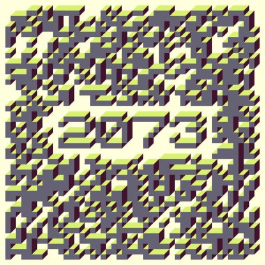 1958 'de Edward Zajec II Cubo' nun 1971 'de uygulanması. Esasen 8 taştan oluşan bir Truchet fayans seti ve yerleştirme sanatı illüstrasyonu için kurallar.