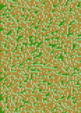 1958 'de Edward Zajec II Cubo' nun 1971 'de uygulanması. Esasen 8 taştan oluşan bir Truchet fayans seti ve yerleştirme sanatı illüstrasyonu için kurallar.