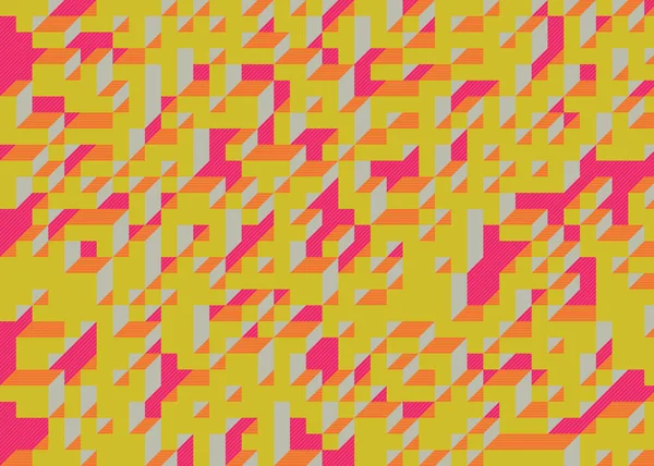 Edward Zajec 'in 1971' deki Il Cubo 'sunun uygulanması. Esasen 8 taştan oluşan bir Truchet fayans seti ve yerleştirme sanatı illüstrasyonu için kurallar