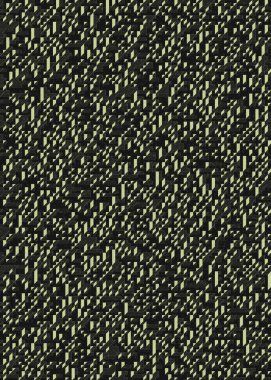 Edward Zajecs 2. Cubo 'nun 1971' deki uygulaması. Esasen 8 taştan oluşan bir Truchet fayans seti ve yerleştirme sanatı illüstrasyonu için kurallar.