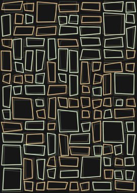 Ofset Quad üretken sanat arkaplan çizimi