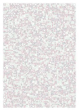 Ofset Quad üretken sanat arkaplan çizimi