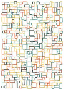 Ofset Quad üretken sanat arkaplan çizimi