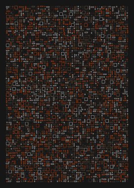 Ofset Quad üretken sanat arkaplan çizimi