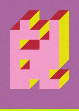 Edward Zajecs 2. Cubo 'nun 1971' deki uygulaması. Esasen 8 taştan oluşan bir Truchet fayans seti ve yerleştirme sanatı illüstrasyonu için kurallar.