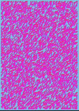 Edward Zajecs 2. Cubo 'nun 1971' deki uygulaması. Esasen 8 taştan oluşan bir Truchet fayans seti ve yerleştirme sanatı illüstrasyonu için kurallar.