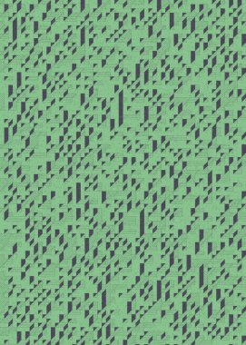 Edward Zajecs 2. Cubo 'nun 1971' deki uygulaması. Esasen 8 taştan oluşan bir Truchet fayans seti ve yerleştirme sanatı illüstrasyonu için kurallar.