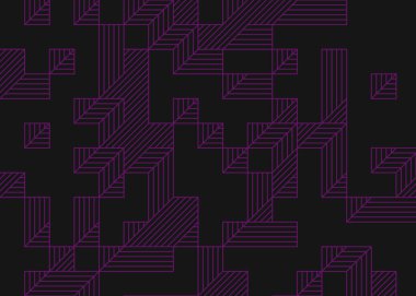 Edward Zajecs 2. Cubo 'nun 1971' deki uygulaması. Esasen 8 taştan oluşan bir Truchet fayans seti ve yerleştirme sanatı illüstrasyonu için kurallar.