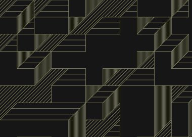 Edward Zajecs 2. Cubo 'nun 1971' deki uygulaması. Esasen 8 taştan oluşan bir Truchet fayans seti ve yerleştirme sanatı illüstrasyonu için kurallar.