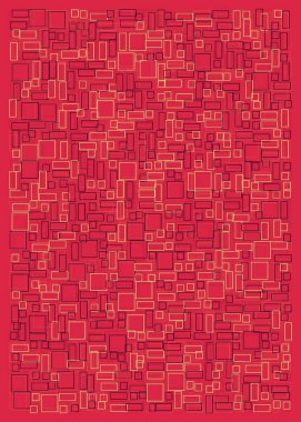 Ofset Quad üretken sanat arkaplan çizimi