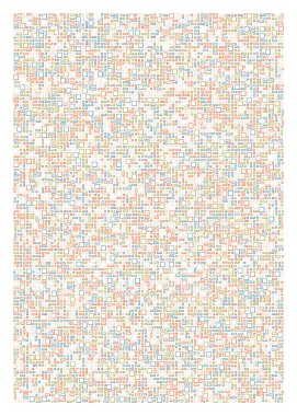 Ofset Quad üretken sanat arkaplan çizimi