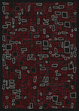 Ofset Quad üretken sanat arkaplan çizimi