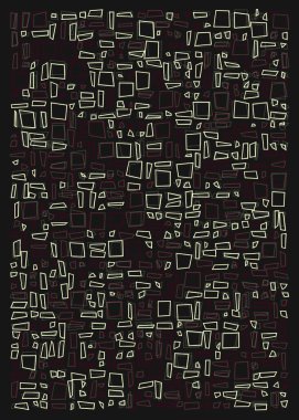 Ofset Quad üretken sanat arkaplan çizimi