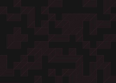 Edward Zajecs 2. Cubo 'nun 1971' deki uygulaması. Esasen 8 taştan oluşan bir Truchet fayans seti ve yerleştirme sanatı illüstrasyonu için kurallar.