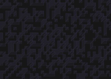 Edward Zajecs 2. Cubo 'nun 1971' deki uygulaması. Esasen 8 taştan oluşan bir Truchet fayans seti ve yerleştirme sanatı illüstrasyonu için kurallar.