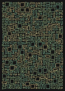 Ofset Quad üretken sanat arkaplan çizimi