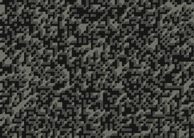 Edward Zajecs 2. Cubo 'nun 1971' deki uygulaması. Esasen 8 taştan oluşan bir Truchet fayans seti ve yerleştirme sanatı illüstrasyonu için kurallar.