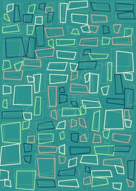 Ofset Quad üretken sanat arkaplan çizimi