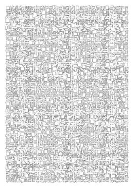 Ofset Quad üretken sanat arkaplan çizimi