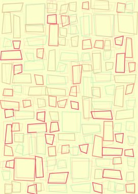 Ofset Quad üretken sanat arkaplan çizimi