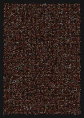 Ofset Quad üretken sanat arkaplan çizimi