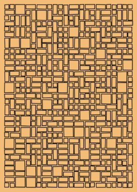 Ofset Quad üretken sanat arkaplan çizimi