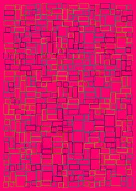 Ofset Quad üretken sanat arkaplan çizimi