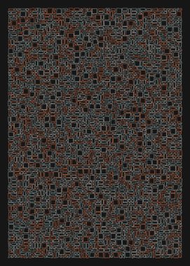Ofset Quad üretken sanat arkaplan çizimi