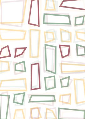 Ofset Quad üretken sanat arkaplan çizimi