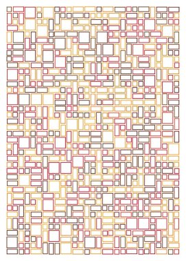 Ofset Quad üretken sanat arkaplan çizimi
