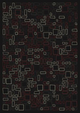 Ofset Quad üretken sanat arkaplan çizimi