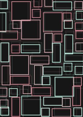 Ofset Quad üretken sanat arkaplan çizimi