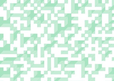 Edward Zajec Il Cubo 'nun 1971' den 2080 'deki uygulaması. Esasen 8 taştan oluşan bir Truchet fayans seti ve yerleştirme sanatı illüstrasyonu için kurallar.