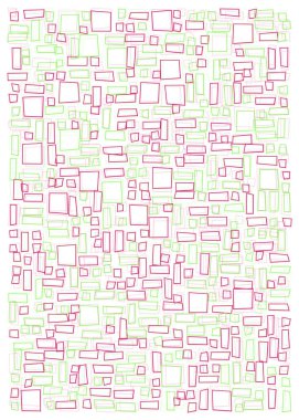 Ofset Quad üretken sanat arkaplan çizimi