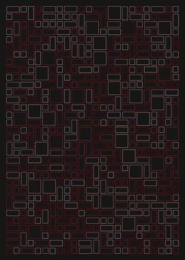 Ofset Quad üretken sanat arkaplan çizimi