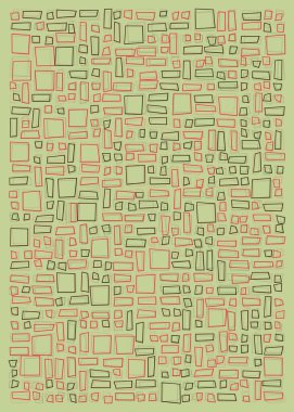 Ofset Quad üretken sanat arkaplan çizimi