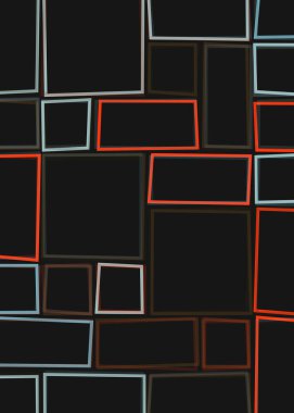 Ofset Quad üretken sanat arkaplan çizimi