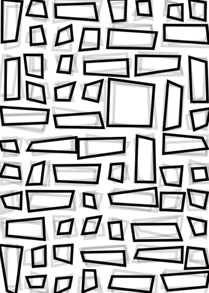 Offset Quads Generative Kunst Hintergrund Kunst Illustration — Stockvektor