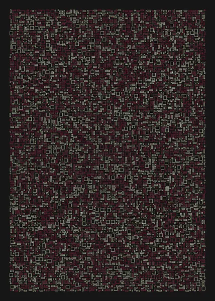 Ofset Quad üretken sanat arkaplan çizimi