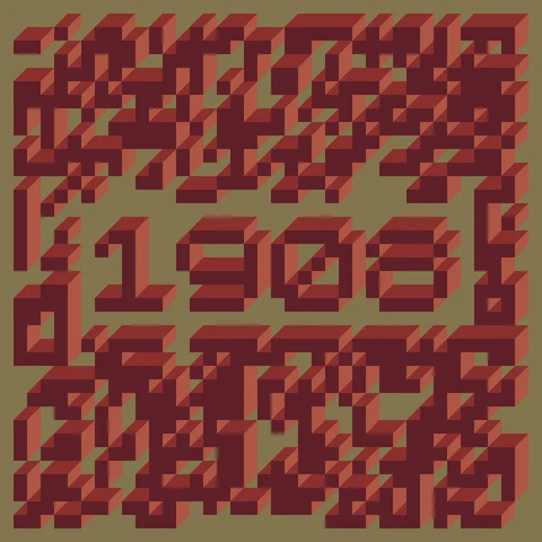 2080 Реалізація Едварда Заєка Кубо 1971 Року Суті Набір Плиток — стоковий вектор